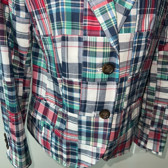 Talbots Patchwork Cotton Blazer Size 6 - Picture 2 of 7